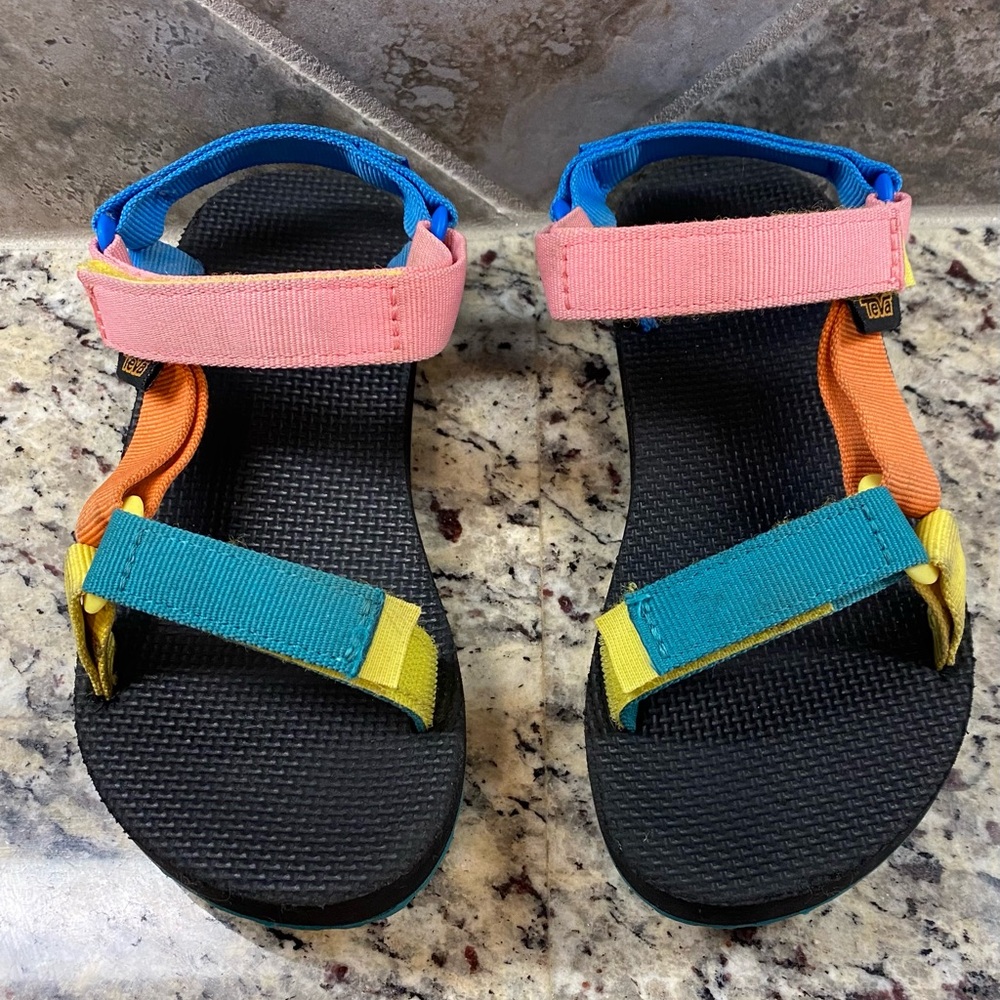 Multicolor Teva Sandals Girls Size 2